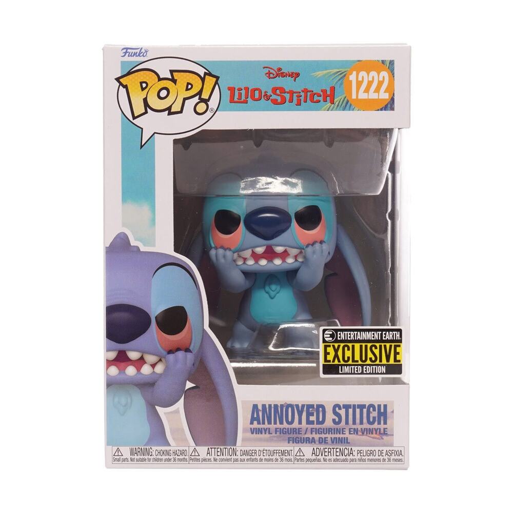FUNKO POP Annoyed Stitch 1222 Entertainment Earth Exclusive Lilo & Stitch Disney